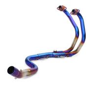 Slip On Motorcycle Exhaust 51mm Interface Roundabout Front Link Pipe For Ninja 250 300 For Z250 For Z300(Style 2)