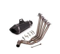 Slip On Motorcycle Exhaust Escape Full System Front Mid Modified Muffler Carbon Fiber Silencer For CBR650 CBR650R CB650F(1)