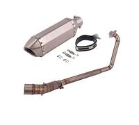 Slip On Motorcycle Exhaust Escape Modified Full System Link Pipe Carbon Fiber Muffler DB Killer For CBR125 CBR125R CB125R(7)