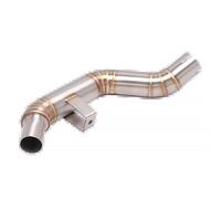 Slip On Motorcycle Exhaust Escape Modified Stainless Steel Middle Link Pipe Muffler Connecting Tube For Benelli 502C 502 exhaust