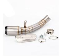 Slip On Motorcycle Exhaust For Escape Muffler Full System Middle Pipe For HONDA CBR1000RR 2017-2019 Accessories Modified(B with cover)