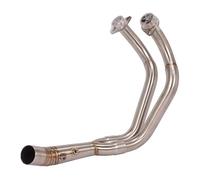 Slip On Motorcycle Exhaust Front Link Pipe Connecting 51mm Muffler For YZF R7 2021-2025
