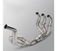 Slip-on Motorcycle Exhaust Front Link Pipe Slip On System Roundabout Head Tube For Y&amaha MT09 FZ09 XSR900 2014-2020(Style 3)