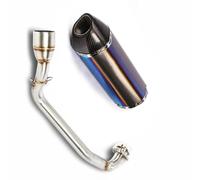Slip On Motorcycle Exhaust Head Connect Pipe And 51mm Muffler Stainless Steel System For Yamaha SMAX 155 All Years