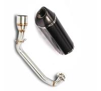 Slip On Motorcycle Exhaust Head Connect Pipe And 51mm Muffler Stainless Steel System For Yamaha SMAX 155 All Years