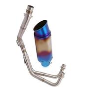 Slip On Motorcycle Exhaust Head Link Tube And 51mm Vent Pipe Stainless Steel System For CBR250 CBR 250 2018-2020