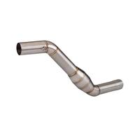 Slip On Motorcycle Exhaust Middle Link Elbow Pipe Connect 51mm Muffler For CFMOTO NK400 NK650