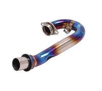 Slip On Motorcycle Exhaust Modified Escape Moto Front Link Pipe For Duke390 250 200 125 390 For Rc390 2017-2020 Middle Pipe Link Connect(Titanium alloy B)