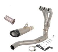 Slip On Motorcycle Exhaust Muffler Front Link Pipe For MT-09 FZ09 MT 09 XSR900 GT 2024 2025 Full Exhaust Pipe Silencer Muffler Exhaust(Color 2)