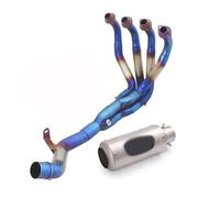 Slip On Motorcycle Exhaust System 51mm Muffler Blue Front Header Pipe DB Killer For Kawasaki Z900A235KW Z 900 A2 35KW 2018 2019 2020 2021 2022 2023 2024