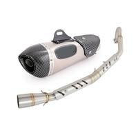 Slip On Motorcycle Exhaust System Front Link Pipe High Position Tube Muffler Escape With DB Killer For Cross Cub110 2018-2023