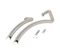 Slip On Motorcycle Exhaust System Header Muffler Black Front Link Pipe For For Vulcan 800 VN800A 1995-2005(Style 1)