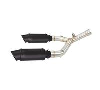 Slip On Motorcycle Exhaust System Left&Right Mid Connect Pipe 250mm Muffler Tips For CRF450RX CRF 450 RX 2015 2016