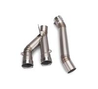 Slip On Motorcycle Exhaust System Modify Middle Pipe Connect Original Muffler For Yamaha YZF-R1 R1 R1M MT10 2015-2024 Assembly parts