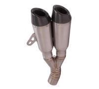 Slip On Motorcycle Exhaust Titanium Alloy Escape Moto Modify Link Pipe Muffler For Ducati DIAVEL 1200 2011 2012 2013 2014 2015 2016