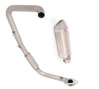 Slip On Motorcycle Full Exhaust System Front Middle Link Pipe 370mm Muffler Escape DB Killer For Benelli TNT125 TNT135 2017-2023