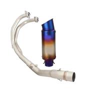 Slip On Motorcycle Full Exhaust System Header Mid Link Pipe Muffler Silencer For Yamaha R25 2014 2015 2016 2017 2018 2019 2020 2021 2022 2023