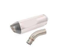 Slip On Motorcycle Mid Exhaust Connect Pipe 51mm Muffler Silencer With DB Killer Stainless Steel For VOGE Q250 Q 250 2023