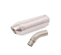 Slip On Motorcycle Mid Exhaust Connect Pipe 51mm Muffler Silencer With DB Killer Stainless Steel For VOGE Q250 Q 250 2023