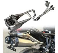Slip On Motorcycle Modified Full Systems Exhaust Muffler Front Pipe For KAWASAKI For Ninja ZX25R 2023 2024