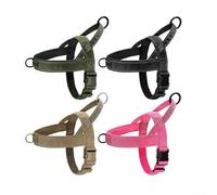 Slip On No Pull Dog Harness Vest, Featuring Large Control Handle And Quick Release Buckle, Reflective Nylon Design For Safe Night Walks, Soft Padded Fit For Active Pets, Multicolor(black-M)