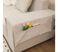 Slip On Polyester Couch Armrest Covers Designed to Protect and Enhance Your Living Space (white)