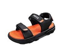 Slip on Sandals Kids Summer Sandals Open Toe Flat Cushioned Footbed Touch Anti-Slip with Adjustable Straps Beach Shoes Toddler Comfort Durable Casual Spring Summer Travelling