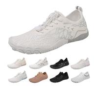 Slip on Shoes Men Water Shoes Women Quick-Dry Aqua Sock Beach Barefoot Fitness Swimming Riding Hiking Sneakers Outdoor Diving Lake Pool Surfing Kayaking Fitness Shoe Grey 9