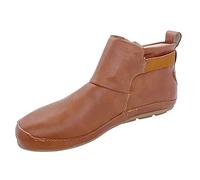Slip On Shoes Women Wide Fit Solid Color Flat Non Slip Leather Ankle Boots | Soft Comfortable Fall Winter Warm Walking Shoes With Buckle Classic Casual Walking Shoes For Daily Sport Outdoor Jogging