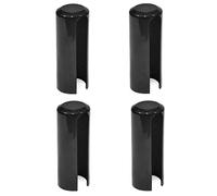 Slip-on Sleeve Pack of 4 Black Door Hinge Diameter 15 mm Plastic