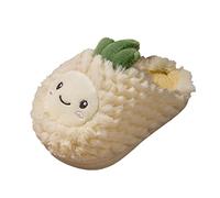 Slip on Slippers for Kids Girls Fashion Autumn and Winter Boys and Girls Slippers Flat Bottom Soft Light Comfortable Warm Cute Fruit Pineapple Pattern Slippers for Girls Teen (Yellow, 8 Toddler)