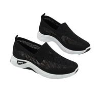 Slip On Sneakers for Women,Slip On Trainer Loafers,Lightweight and Breathable,Decrease The Burden,Suitable for Outdoor Walking Entertainment Work Or Other Relaxing Occasions Black
