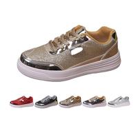 Slip On Sneakers Women's Leather Shoes Women's Elegant Summer Casual Shoes Handmade Outdoor Shoes Flat Sole Comfort Shoes Non-Slip with Laces Hiking Shoes Vintage Casual Low Shoes, black, 8 UK