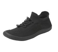 Slip On Trainers Men Arch Fit Barefoot Shoes Non-Slip Easy Close Walking Shoes Soft Cushioned Footbed Wide Fit Trainers Lightweight Breathable Flat Trainer Spring Summer, Hiking & Outdoors Black