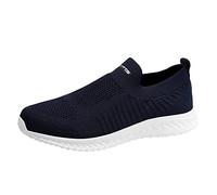 Slip On Trainers Men Arch Fit Easy Close Walking Shoes Mesh Lining Breathable Barefoot Shoes Non-Slip Wide Fit Trainers Soft Cushioned Footbed Athletic Trainer Spring Summer, Hiking & Outdoors