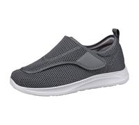Slip On Trainers Men Soft Mesh Gym Workout Sneakers Cushioned Thick Zero Drop Sole Gym Trainers Deep Lugs Elderly Lightweight Walking Shoes Walking Running Gym Slip On Tennis Sneakers Joggers