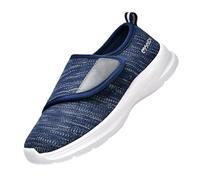 Slip On Trainers Men Soft Mesh Gym Workout Sneakers Cushioned Thick Zero Drop Sole Gym Trainers Deep Lugs Elderly Lightweight Walking Shoes Walking Running Gym Slip On Tennis Sneakers Joggers