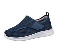 Slip On Trainers Men Soft Mesh Gym Workout Sneakers Cushioned Thick Zero Drop Sole Gym Trainers Deep Lugs Elderly Lightweight Walking Shoes Walking Running Gym Slip On Tennis Sneakers Joggers