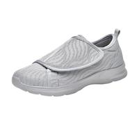 Slip On Trainers Men Soft Mesh Gym Workout Sneakers Cushioned Thick Zero Drop Sole Gym Trainers Walking Running Gym Slip On Tennis Sneakers Joggers Deep Lugs Elderly Lightweight Walking Shoes