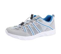 Slip On Trainers Mens Lightweight Breathable Mesh Sports Shoes Orthopaedic Trainers with Arch Support Outdoor Fitness Slip-On Sneakers Road Running Shoes Comfortable Casual Walking Sneakers Grey