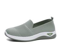 Slip On Trainers, Orthopedic All-Day Comfort Sneakers Deck Shoes Women Running Trainers Womens Sneaker Shoe for Women Sneakers for Gym Running Green