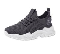 Slip on Trainers Women Hiking Trainers Women's Spring Summer New Fly Weaving Hollow Colorblocking Upper Metal Chain Slope Heel Casual Shoes Orthopedic Jogging Gardening Shoe Women Grey 6