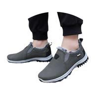 Slip-on Winter Boots with Insulation Fleece Lining for Outdoor Adventures as well as Everyday Walks in Cold Season, gray, 12 UK