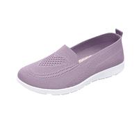 Slip-On Women's Lightweight Walking Shoes with Arch Support - Breathable Mesh Casual Trainers for Summer Casual Orthopedic Sneakers for Women UK Spring Sport Shoe Ladies Wide Fit Trainers