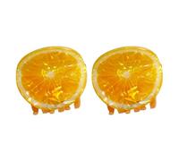 Slip Proof Hair Clips Acrylic Half Up Accessories with Fruit Theme for Sports Travel Daily Use Clip for Kids