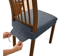 Slip Proof Seat Slipcover For Desk Chairs Washable Polyester Slipcover Removable Slip Proof 40-50cm Width Water Resistant Polyester Chair Cover