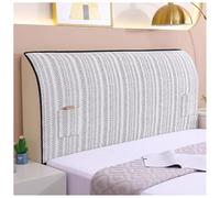Slip Protector Headboard Cover, Washable Bed Head Cover for Backrest Protection, Black 200cm, Fits Single/Double Beds