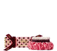 SLIP Assorted Scrunchies in Holiday Cracker Packaging: Anti-Crease, Anti-Breakage Slipsilk™ Design Protects Delicate Hair | Includes 3 Pure Silk Scrunchies, Sweetheart