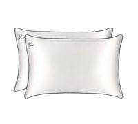 Slip Pure Silk Just Married Queen Pillowcase Set, Bridal Collection - Slipsilk Difference Highest Grade Pure 22 Momme Mulberry Silk Pillowcase - Anti-Aging, Anti-Sleep Crease, Anti-bedhead (2 Count)