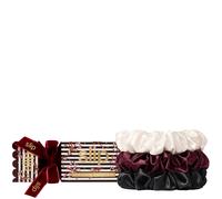 slip Large Scrunchies in Holiday Cracker Packaging: Anti-Crease, Anti-Breakage Slipsilk™ Design Protects Delicate Hair | Includes 3 Pure Silk Scrunchies, Sugar Plum